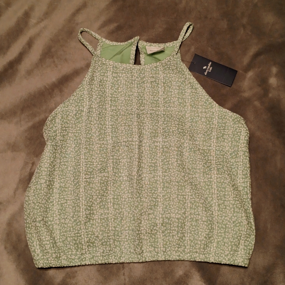 Green Dotted Tank from Abercrombie size 13/14